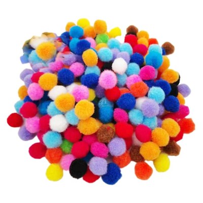 2022 New 1000 Pcs Multicolor Pom Poms Balls Set Soft Plush B