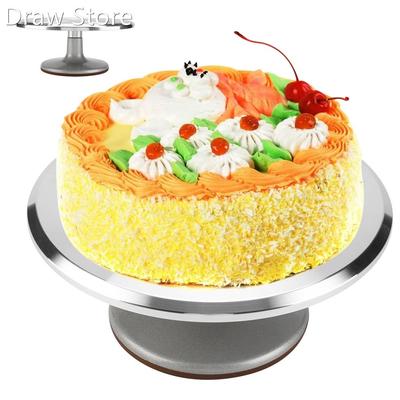 12inch Cake Decorating Stand Aluminum Cake Turntable Rotatin