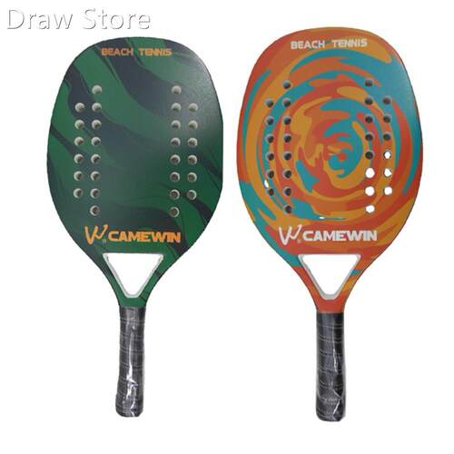 Beach Tennis Racket Carbon Fiber Tennis Paddle Racquet with