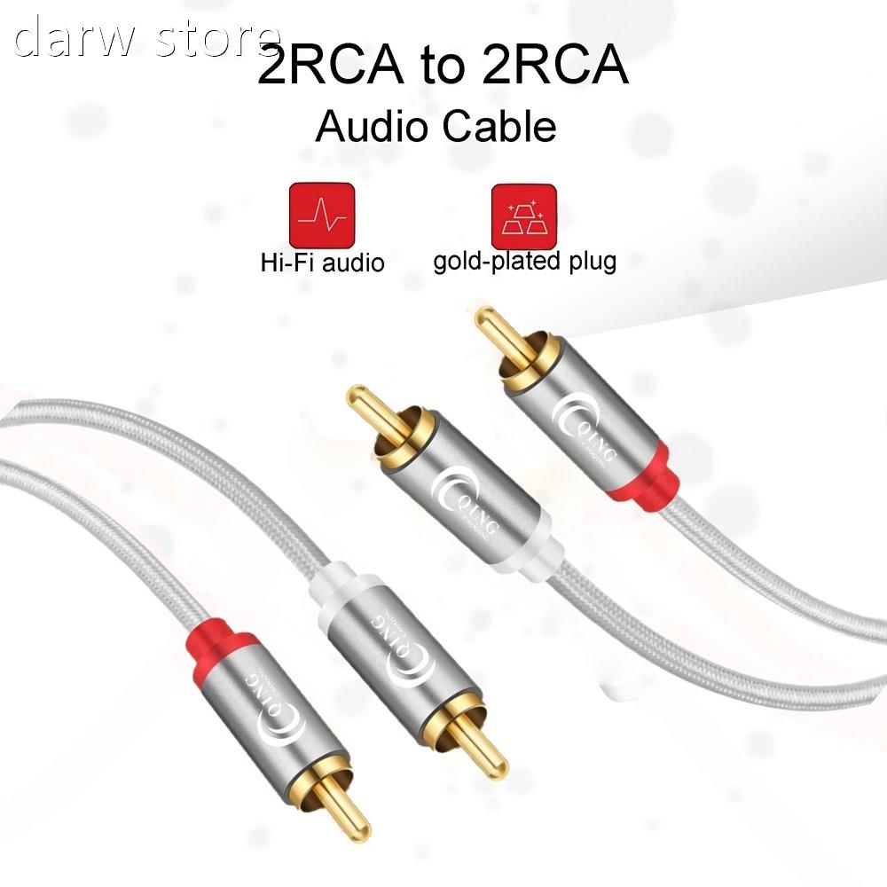 RAC CCable 2RA to 2RCA Male to Male GrayG 1Audio Cable old P