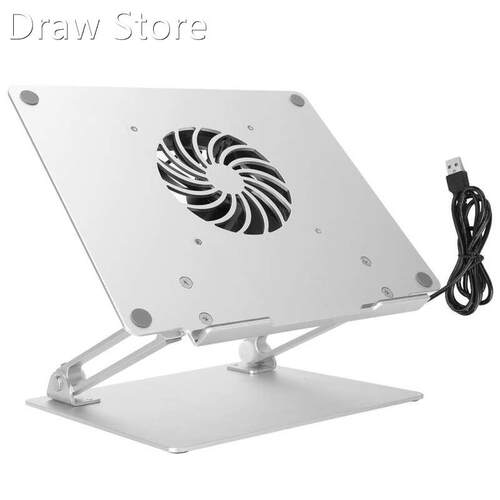 Laptop Desk with Cooling Fan 适用于 Portable Aluminum Alloy