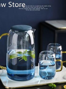 Water Jug Glass Water Pitcher Home se Kettle Tea Pot Glass W