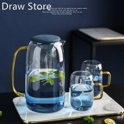 Water Jug Glass Water Pitcher Home se Kettle Tea Pot Glass W