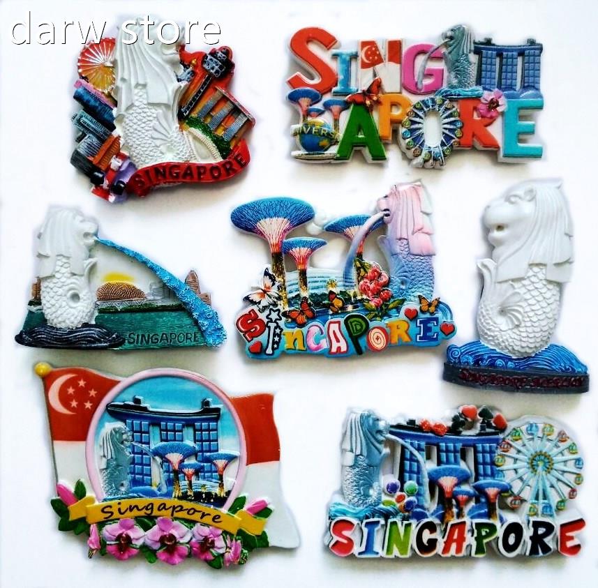 High QpuaalityF lag Of Singaore Merlion 3D1 Fridge Mgnet Wor