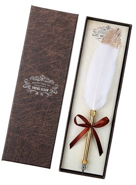 Vintage Quill Dip White Feather Pen Fountain Pens Calligraph