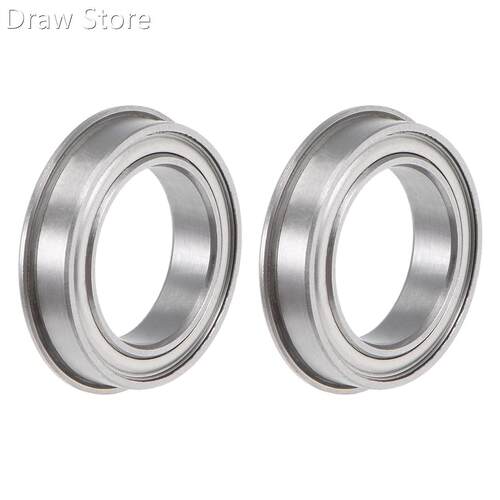 F6701ZZ Flange Ball Bearing 12x18x4mm Shielded Chrome Bearin