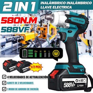 Electric Impact Wrench 580N.M 588V 4000rpm Brushless Cordles