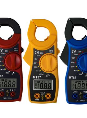 MT87 LCD Digital Clamp Meter Multimeter AC/DC Ammeter Voltme