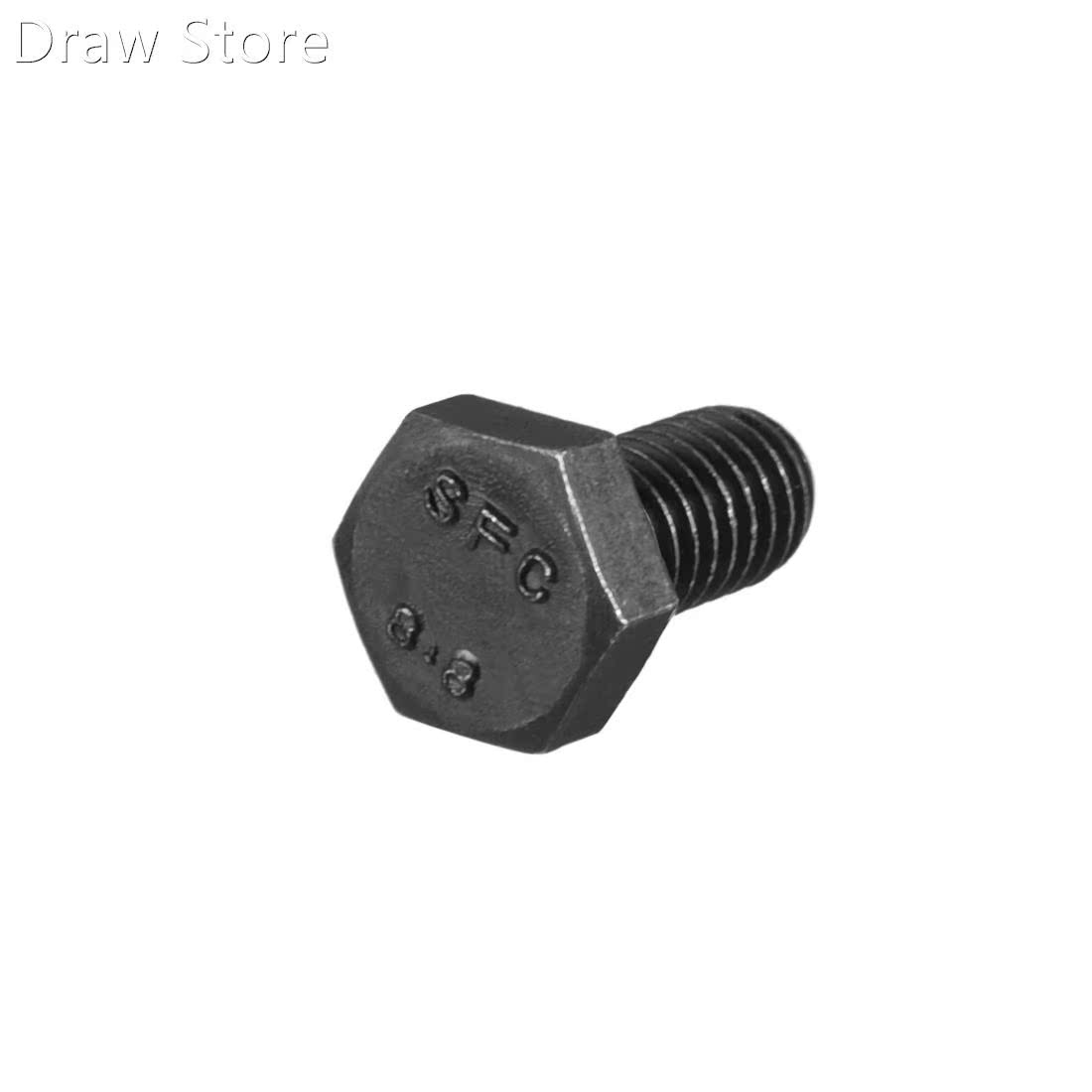 M6x10mm Hex Head Screw Bolts Fastener Grade 8.8 Carbon Steel