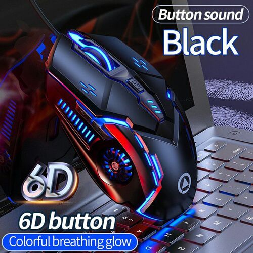 Wired Gaming Mouse USB Computer Mouse Gaming RGB Luminous Ma