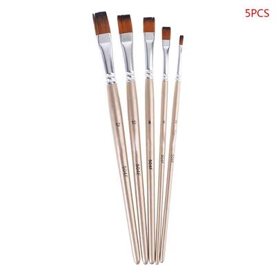 5pcs Paint Brush Set Nylon Hair Professional Artist Watercol