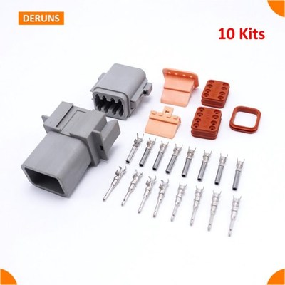 Brand New 10 Sets Kits Car Parts 8 Pin/ Way Deutsch Auto Sea