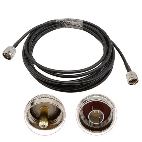 N Male to UHF Pl259 PL-259 Male Plug Adapter LMR200 (ALSR200