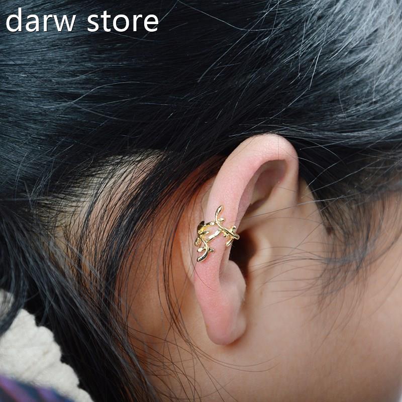 Vintage Laf Clp ion Earreings No P1ierced E ar Cuff WomenEar