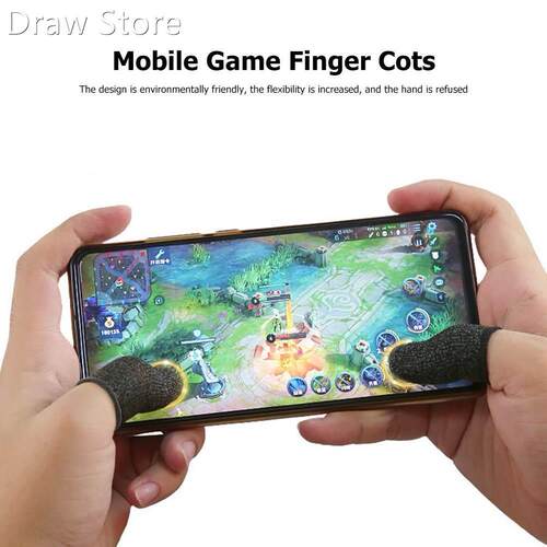 2x Gaming Finger Thumb Sleeve Gloves Sweat Proof Controller