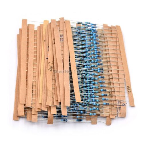 1/4W 30 Kind Metal Film Resistors Assorted kit 1% Each 20 To