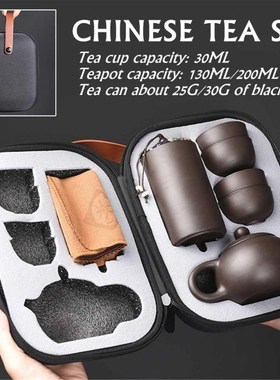 Teaware Sets Portable Teapot Tea Set Gift Chinese Purple San
