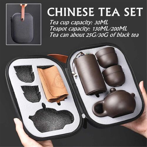 Teaware Sets Portable Teapot Tea Set Gift Chinese Purple San
