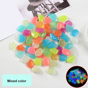50Pcs Home Decor Luminous Stones Glow In The Dark Decorative