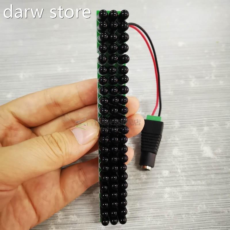 DC12V 940nmIR Illumin1ator  6pcs black IR nLED6s Ifrared LED