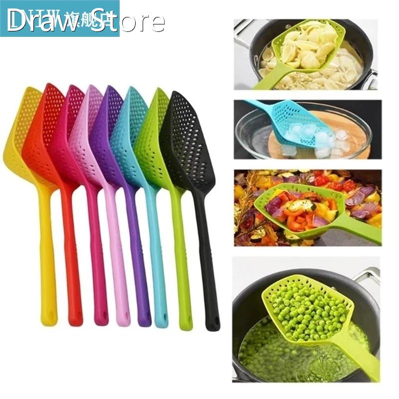 Home Nylon Strainer Scoop Colander Cooking Shovel Drain Vege