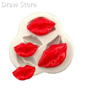 Lip Heart LOVE Shapes Silicone Mold Sugarcraft Cookie Cupcak