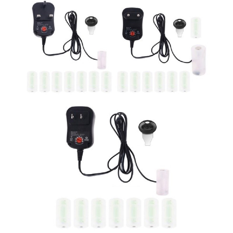 Adjustable Voltage 3V 4.5V 5V 6V 7.5V 9V 12V UK/US/EUPlug Po