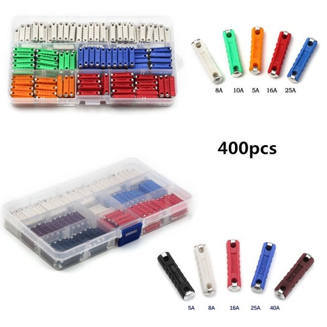 400PCS 5-30A + 5-40A Automotive European Fuse Dia 6mm Contin