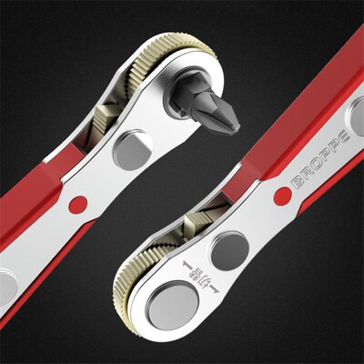BROPPE Two-way Multifunctional Right-angle Ratchet Screwdriv