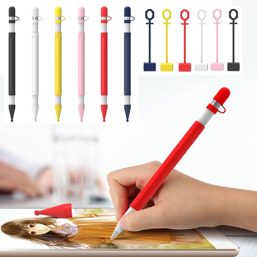 1PC Candy Color Soft Silicone Case Nib Cover Sleeve Wrap Tip