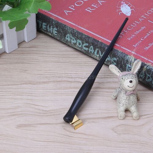 English Copperplate Script Antique Oblique Dip Pen Nib Holde