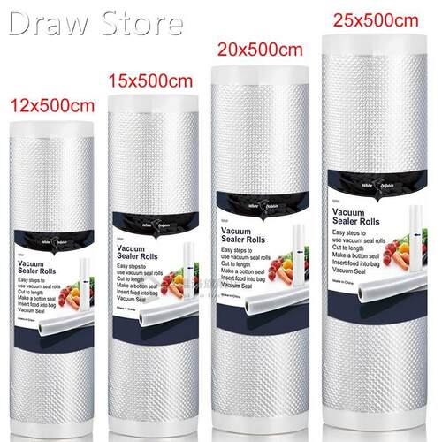 Household Vacuum Sealer Food Saver Bags Saran Wrap Machine F