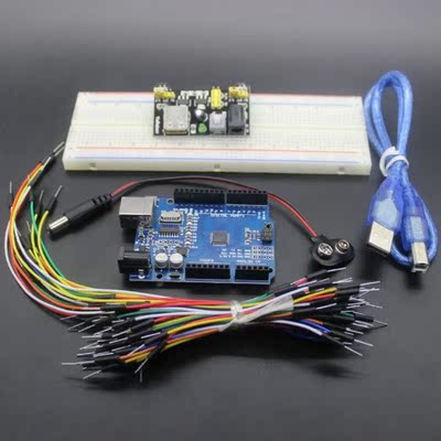 starter Kit R3 MB-102 830 points Breadboard, 65 Flexible jum