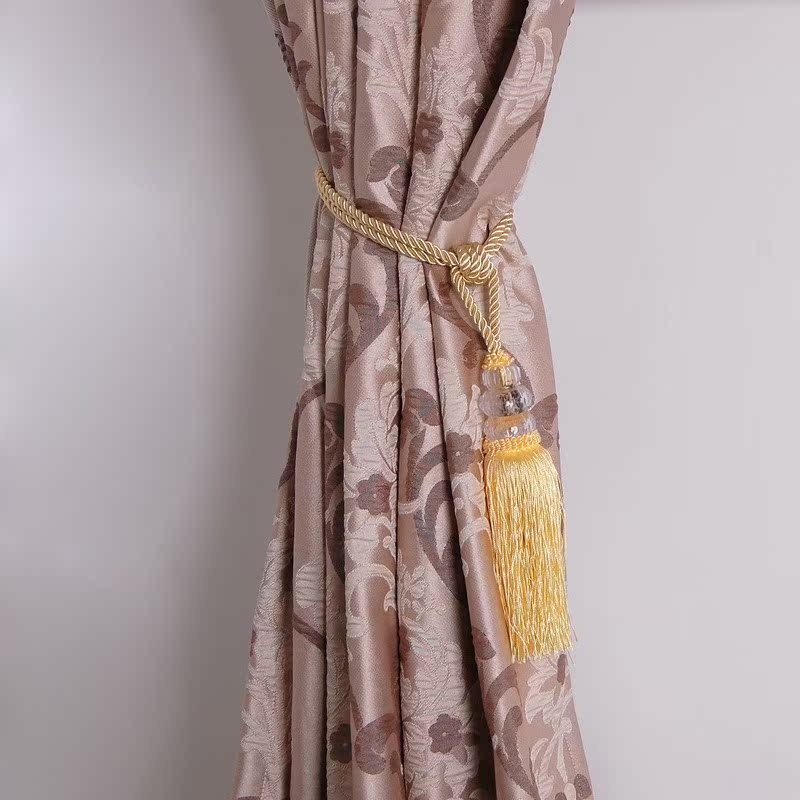 2Pcs/set New Crystal Beaded Tassel Multi-colored Curtain Rop
