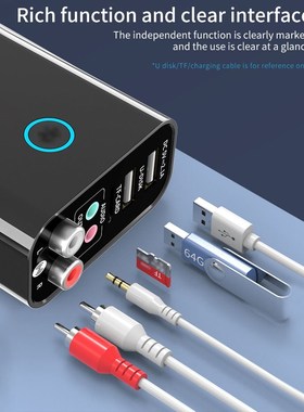 Wireless USB Quick Charger Bluetooth Audio Receiver Transmit