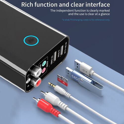 Wireless USB Quick Charger Bluetooth Audio Receiver Transmit