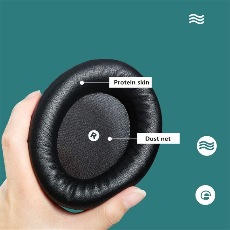 2Pcs Premium Ear Pads with For Kingston-HyperX Cloud Orbit S
