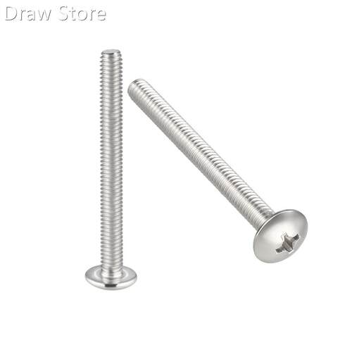 Machine Screws, M4x40mm Phillips Truss Head Screw, 304 Stain