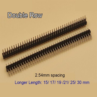 2.54mm 40P Pitch Longer Length Single/ Double Row PCB socket