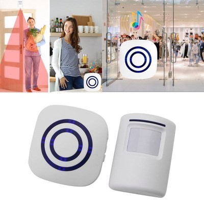 Wireless Infrared Motion Sensor Door Security Bell Alarm Chi