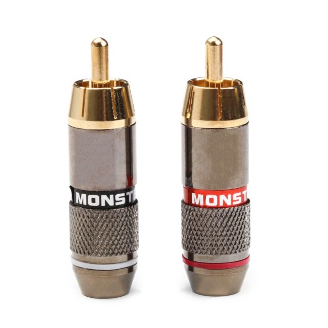 4PCS Double Self-Locking Monsters Gold Plated Copper Banana