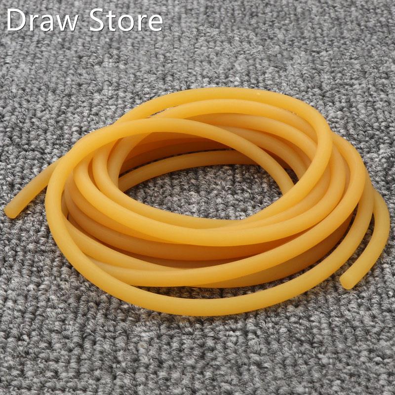 Yellow Solid Latex Rubber Tube 2mm 3mm 5mm Surgical Hose Nat