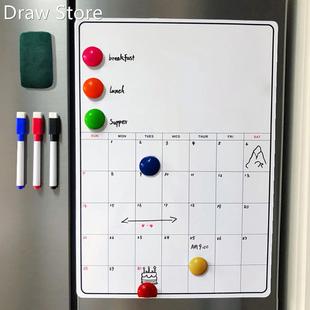 Fridge Whiteboard Set Magnetic Calendar For Refrigerator mes