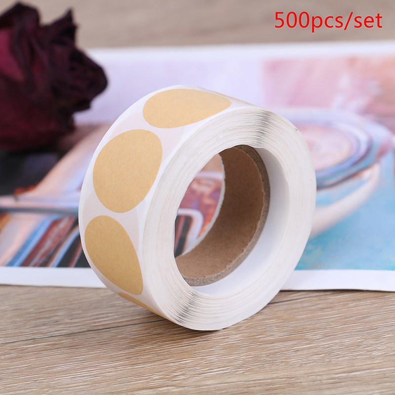 500pcs/set  Kraft Paper Sticker Labes  Scrapbooking Blank Co