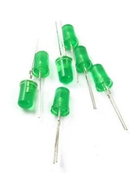 1000PCS/Lot 5MM Green LED Diode Round Diffused Green Color L