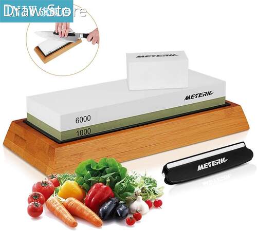 1000/6000 Grits Double-Sided Sharpening Stone Knives Scissor