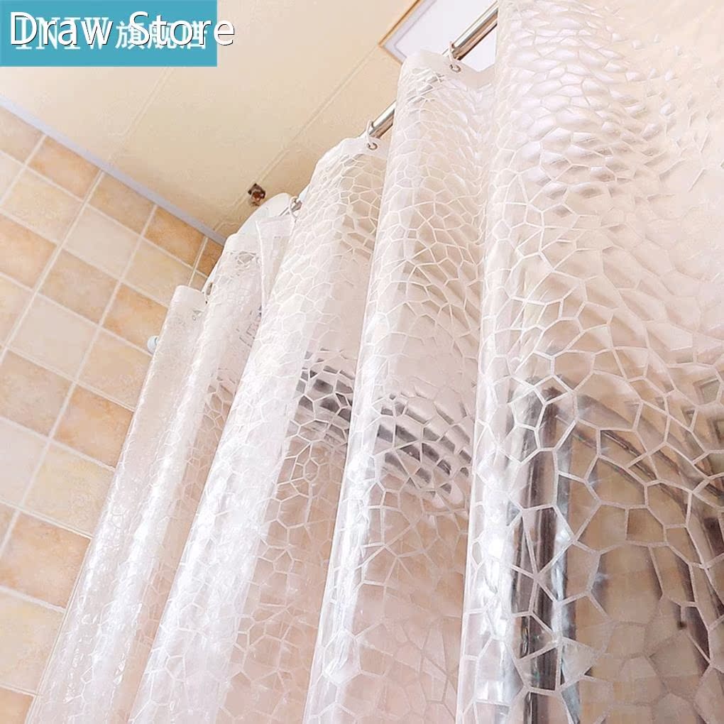 Partition Bathroom Curtain Waterproof Mildew Shower Curtain