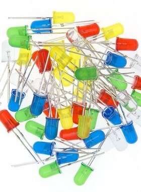 1 Bag=1000pcs 5mm 2 pin LED White/Blue/Red/Yellow/Green/Pink