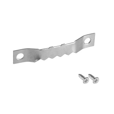 Sawtooth Hangers, 1 3/5 Inch Double Hole w Screws applied to