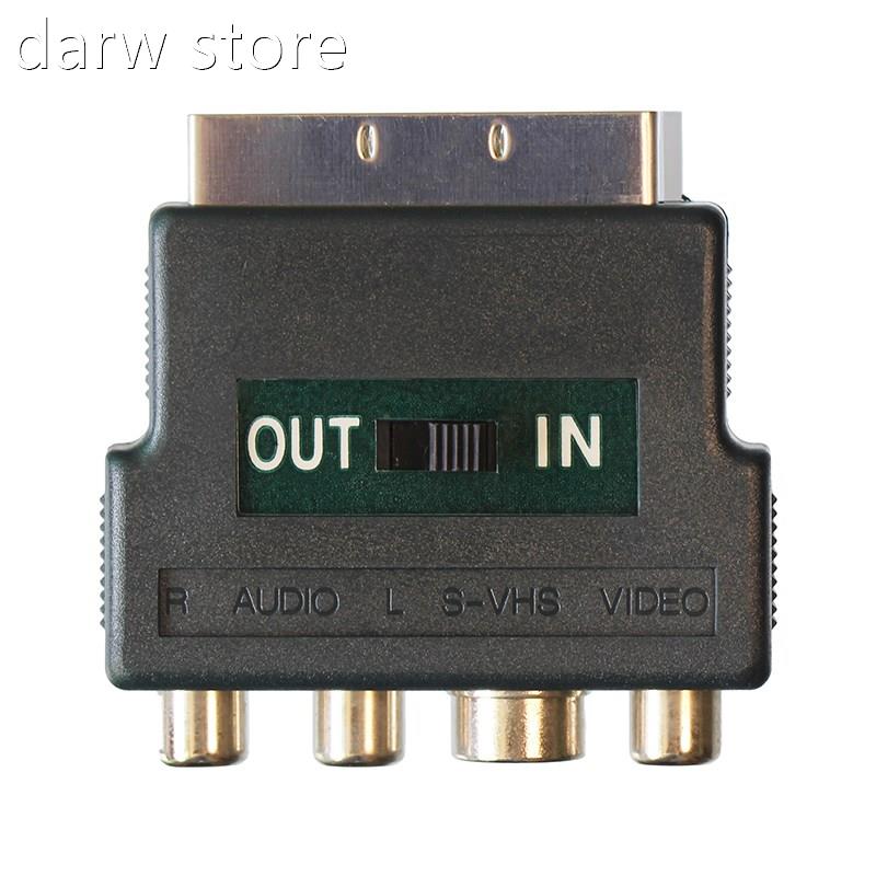 DualScart Scart1 Mae Plug to A /S Video Phonol Femal eV AV T